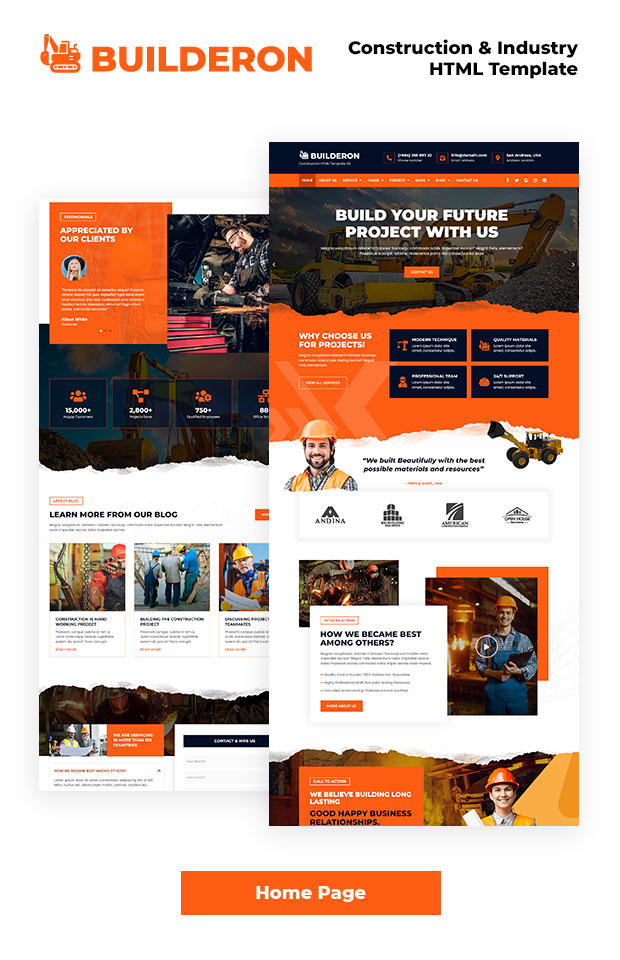 Builderon – Construction And Industry HTML Template