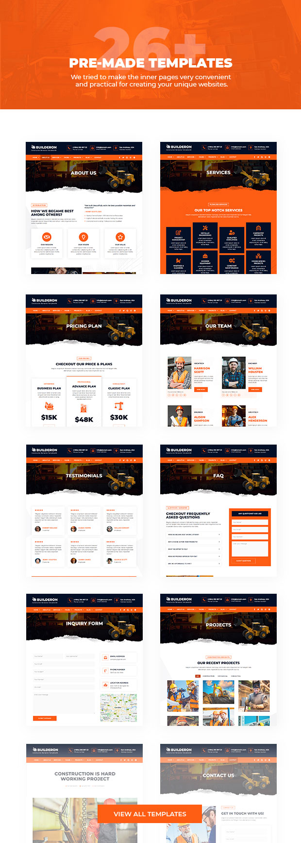 Builderon – Construction And Industry HTML Template