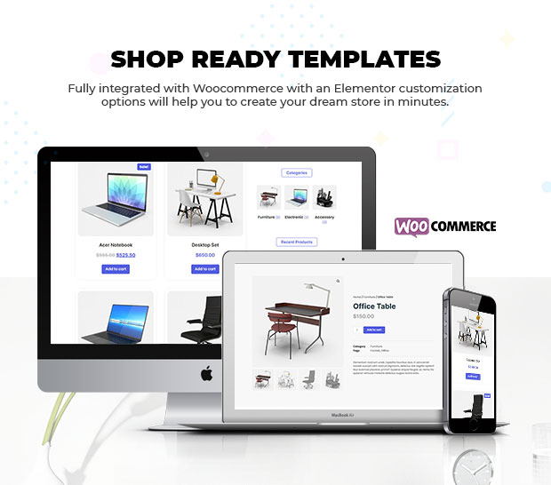 businext woocommerce pages