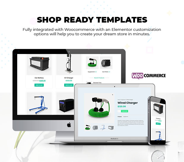 evehicle woocommerce pages